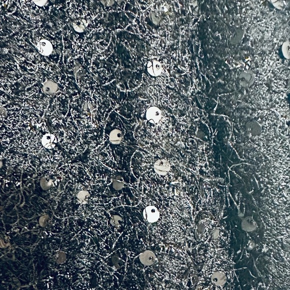 LOFT Elegant Black Sequin Jacket size 8 - Picture 5 of 6